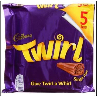 Cadbury Twirl 5pk 20 x 5pk x 108g