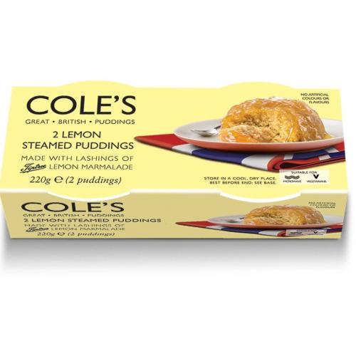 Cole's Steamed Pudding Twin Pack - Lemon