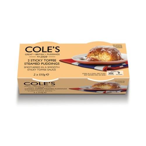 Coles Sticky Toffee Steam Pudding Twin Pack