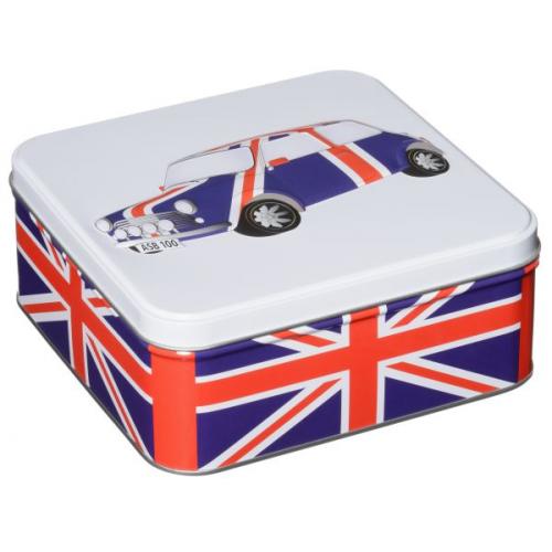 IB - 20UJCAR - British Heritage Car Union Jack Tin 40bg / Biscuits