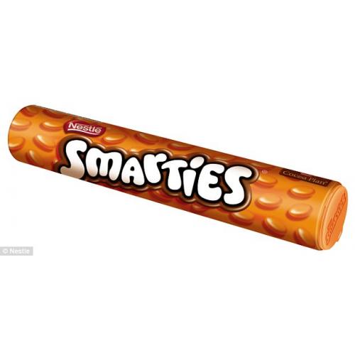 Nestle Smarties Hex Tube Orange