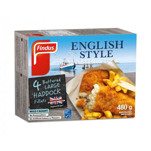 Fish - Findus Battered Haddock FLT 8X480g