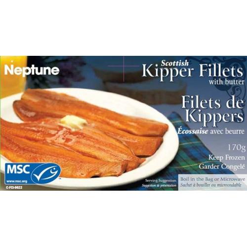 Fish - Neptune Smoked Kipper FLT w/butter 20x170g