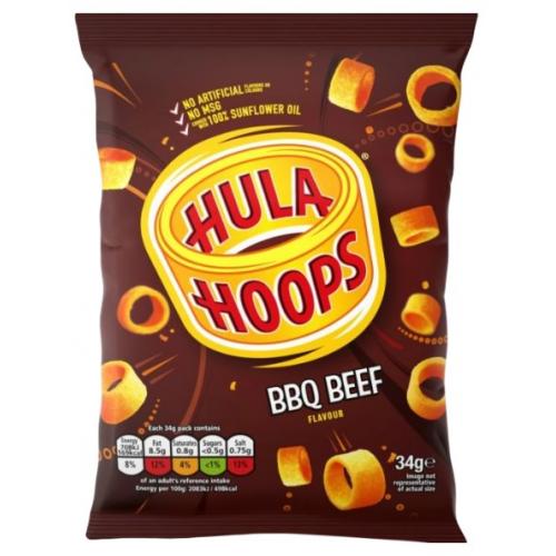 Crisps KP Snacks Hula Hoops BBQ Beef