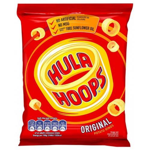 Crisps KP Snacks Hula Hoops Original