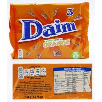 NP Cadbury Daim Bar Orange 24 x  354994
