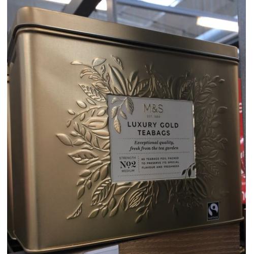 M&S Luxury Gold Tea Tin