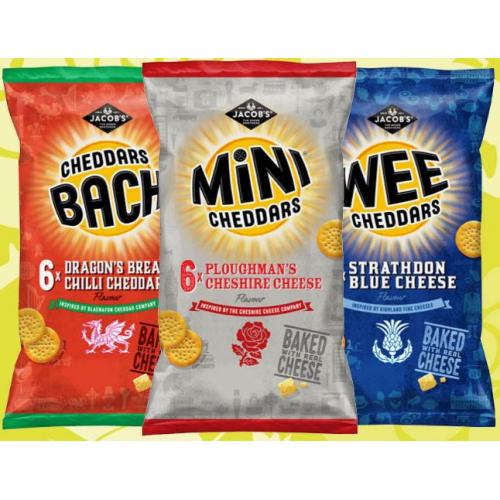 Jacobs Mini Cheddars Ploughmans Cheshire Cheese  x 25g