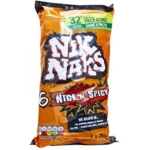 Nik Naks Crisps Nik Nak Nice & Spicy Multipack