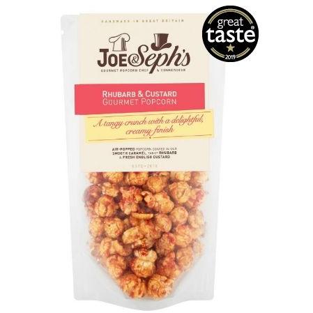 Joe & Sephs Rhubarb & Custard Popcorn Standard Pouches  130