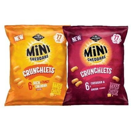 Jacobs Mini Cheddars Crunchlets Tangy Cheddar 8 x