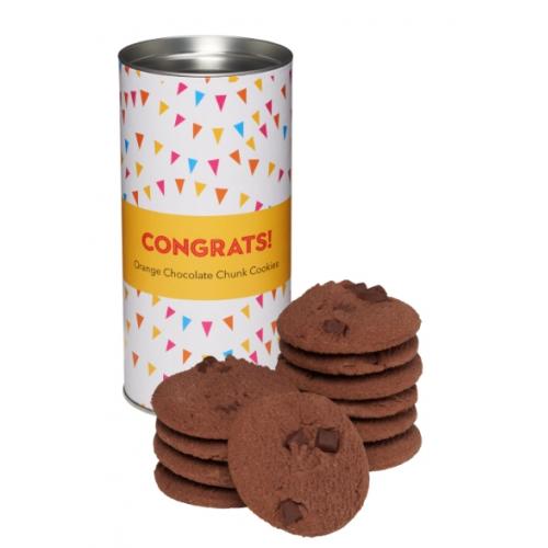 Special Occasion Cookie Tube Orange Chocolate Chunk - Congrats