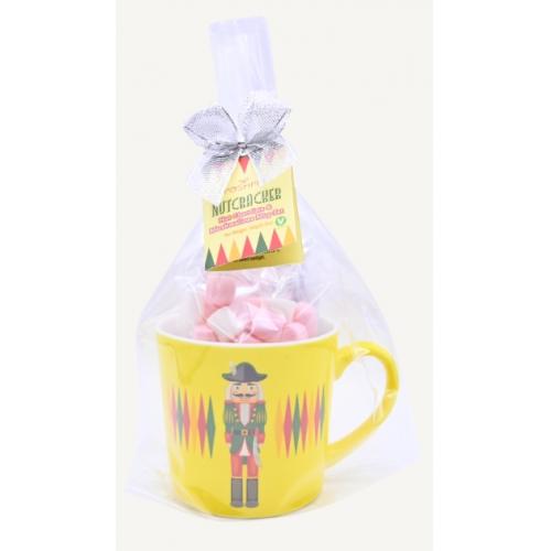 Green Nutcracker Hot Chocolate & Marshmallow Mug Set
