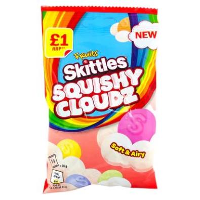 Mars Skittles Squishy Cloudz Fruit Treat Bag