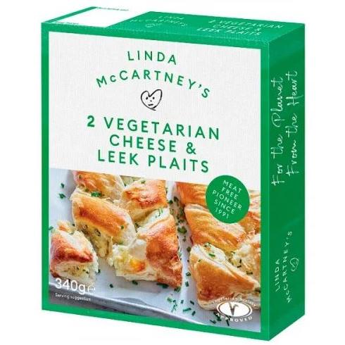 Linda McCartney's 2 Vegetarian Cheese & Leek Plaits