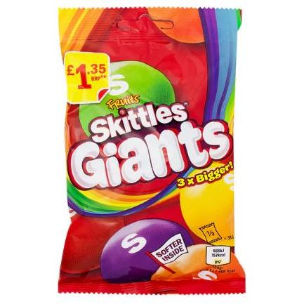Mars Skittles Giants Fruit