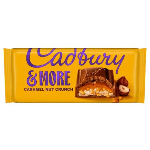 Cadbury & More Chocolate Bar - Caramel Nut Crunch