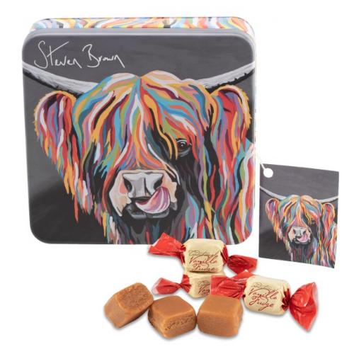 Gardiners Steven Brown Square Tin - Heather Mccoo Vanilla Fudge
