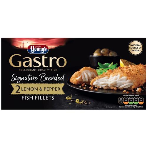 Young's Gastro Signature Breaded 2 Lemon & Pepper Fish Fillets