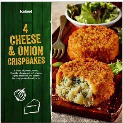 Iceland Cheese & Onion Crispbakes 4pk