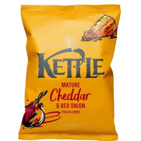 Kettle Mature Cheddar & Red Onion Potato Chips