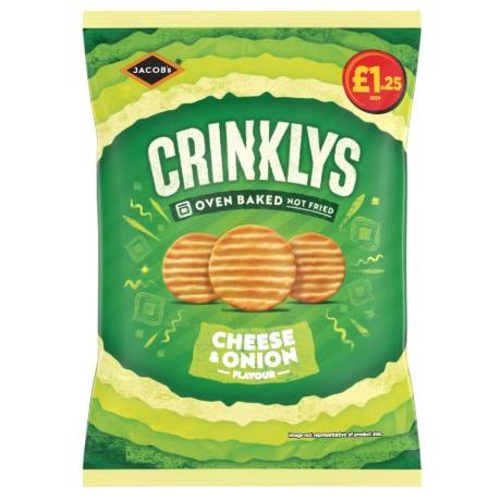 Jacob's Crinklys Cheese & Onion