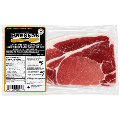 Brennan's Regular Rashers (Sliced Cured Pork Loin Un-cooked)