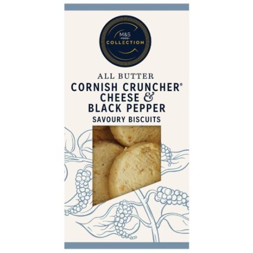 Collection Cornish Cruncher Cheese & Black Pepper Biscuits