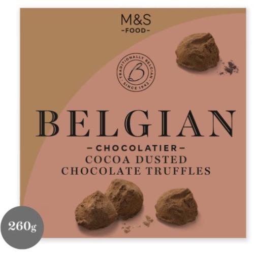 Belgian Marc De Champagne Cocoa Dusted Truffles