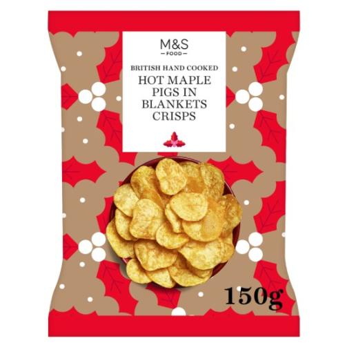 Hot Maple Pigs In Blankets Crisps