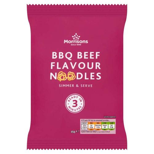 Morrisons Instant Barbecue Beef Flavour Noodles