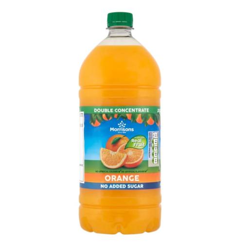 Morrisons Orange Squash No Added Sugar