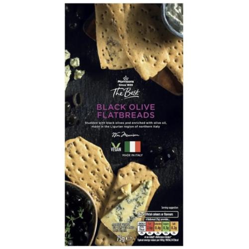 Morrisons The Best Black Olive Flatbread