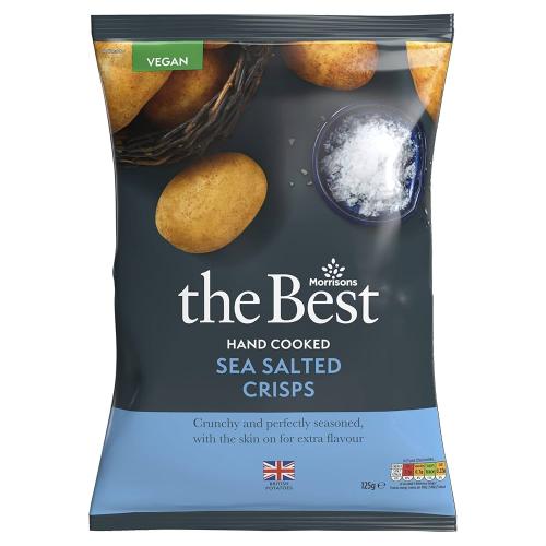 MORRISONS THE BEST LIGHTLY SALTED CRISPS 125G