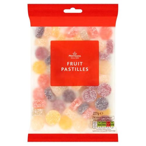 MORRISONS FRUIT PASTILLES 227G