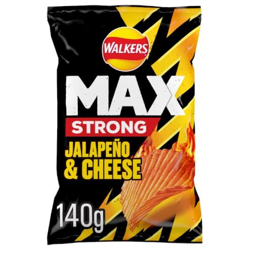Walkers Max Sharing Bag - Strong Jalapeno & Cheese