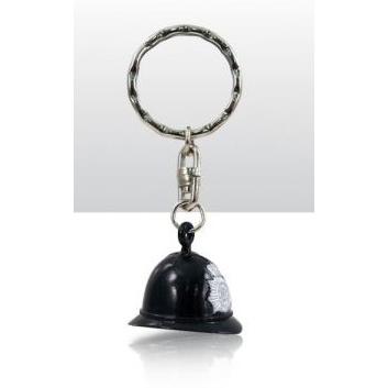 Keyring - Metal Min Police Helmet