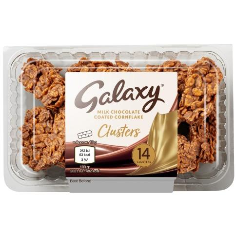 Galaxy 14 Clusters Milk Chocolate Coated Cornflake