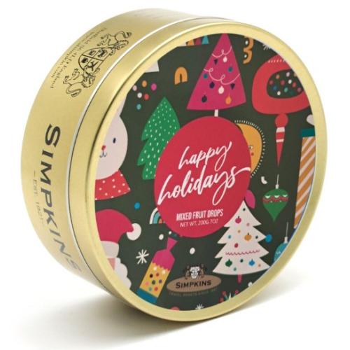 Simpkins Mixed Fruit Drops - Happy Holidays