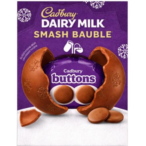 Cadbury Dairy Milk Smash Bauble Buttons
