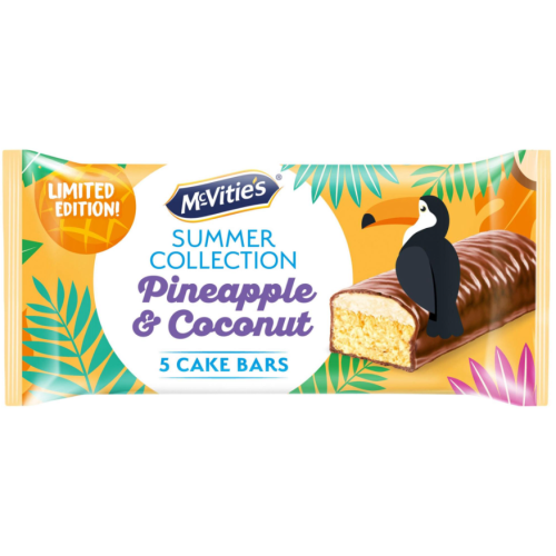 McVities Summer Cake Bar - Pineapple & Coconut