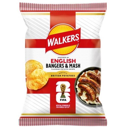 Walkers World Cup Crisps - English Bangers & Mash