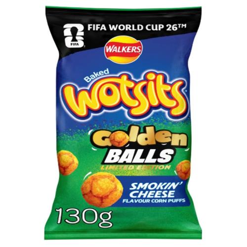 Wotsits World Cup Golden Balls - Smokin Cheese Puffs