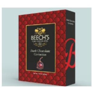 Beech's Rigid Gift Box - Dark Chocolate Cerisettes