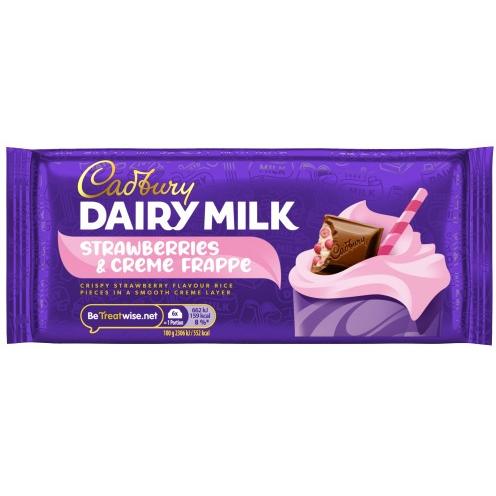 Cadbury Dairy Milk Strawberries & Creme Frappe