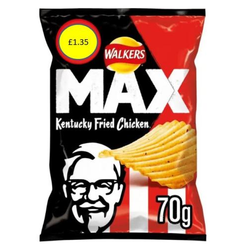 Walkers Max KFC - Original Chicken (PM - £1.35)