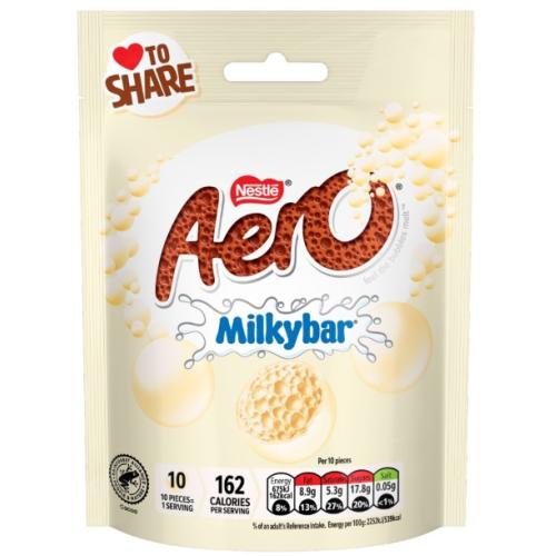 Nestle Aero Milkybar Bubbles Pouch