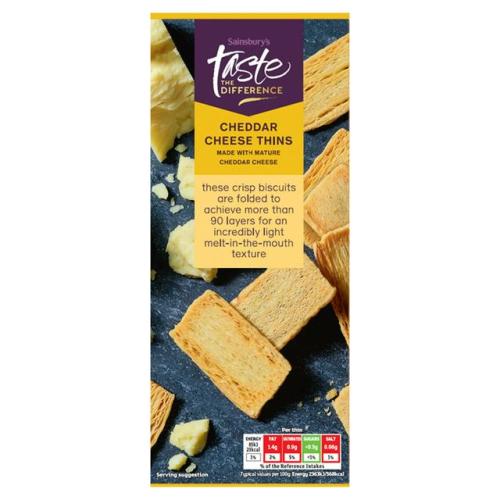 Sainsbury's Taste The Difference Cheddar Cheese Crispies