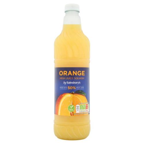 Sainsbury's Orange High Juice Squash 1l