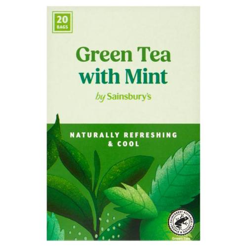 Sainsbury's Green Tea & Mint Tea Bags 20's